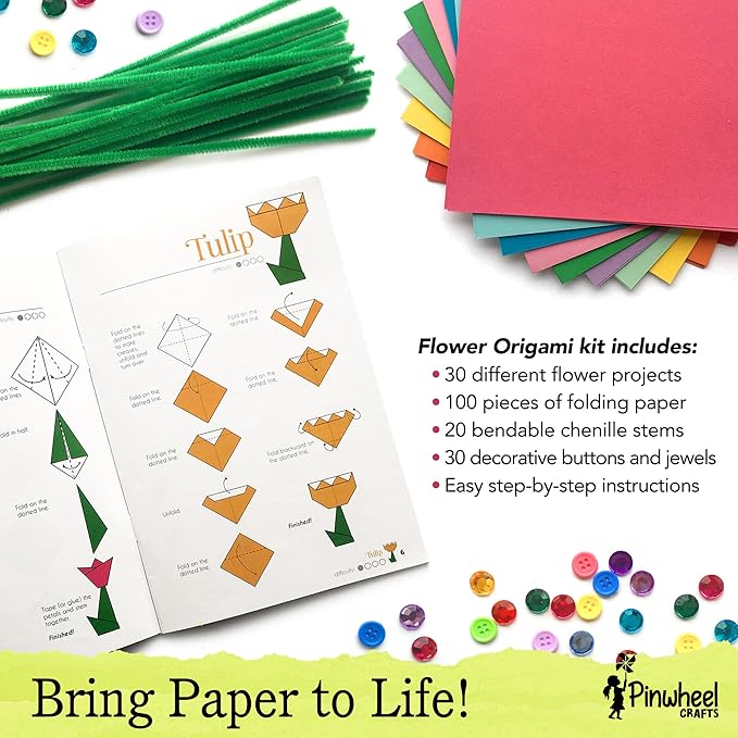 Pinwheel Crafts Origami Papers Kit - Image 3