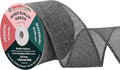Mandala Crafts Gray Burlap Wired Ribbon 2.5 Inches Wide Jute Ribbons by MandalaCrafts