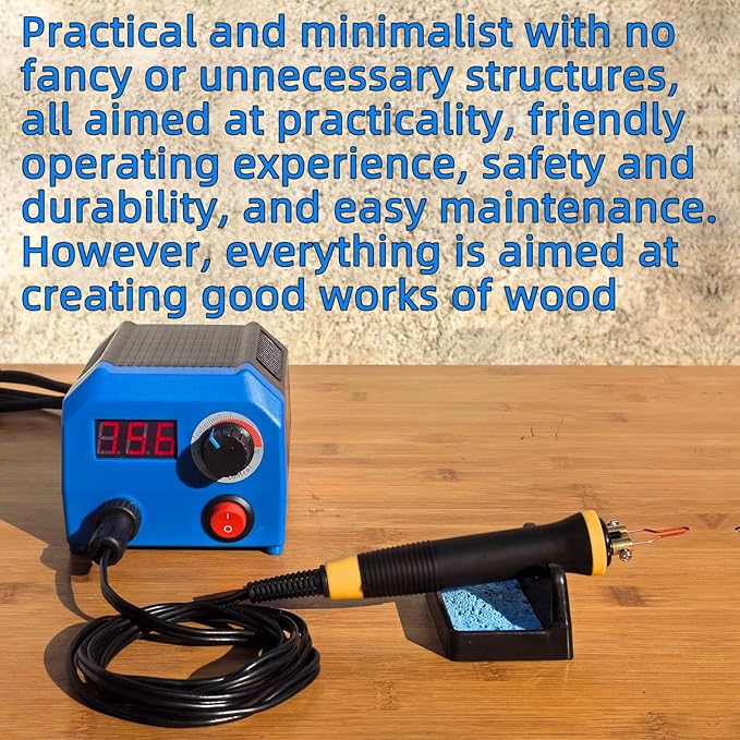 LH55-1 wood burning kit, wood burning tool, digitally adjustable temperature - Image 4
