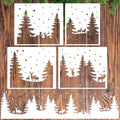 Christmas Stencils for Window Glass Large Christmas Stencils for Door Mats by zosylley