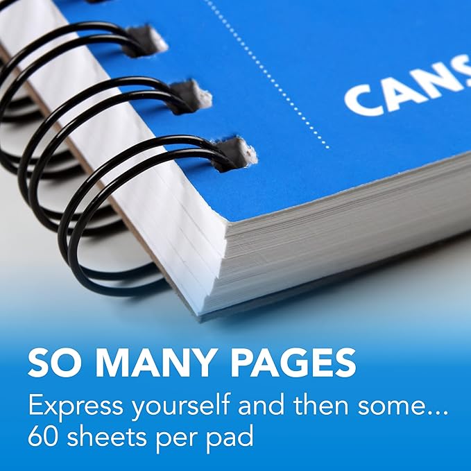Canson XL Series Mixed Media Pad, Side Wire, 14x17 inches, 60 Sheets – - Image 4