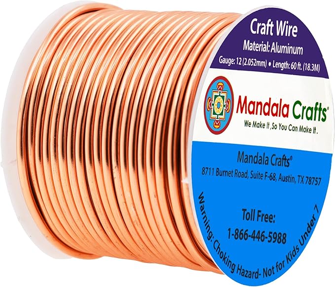 Mandala Crafts 12 Gauge Anodized Aluminum Craft Wire - Image 2