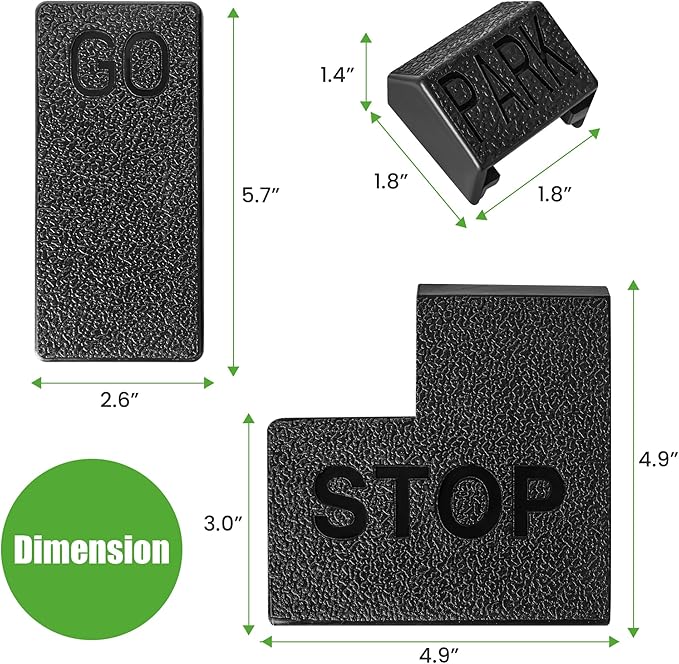 Golf Cart Accelerator Pedal Pad, Brake Pedal Pad, Parking/Hill Brake Pad Set, Club Car DS 1981-up Gas and Electric