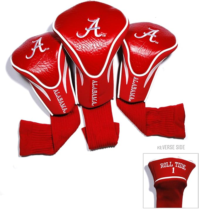 Team Golf NCAA Florida Gators Contour Golf Club Headcovers (3 Count) Numbered 1, 3, & X, Fits Oversized Drivers, Utility, Rescue & Fairway Clubs, Velour Lined for Extra Club Protection