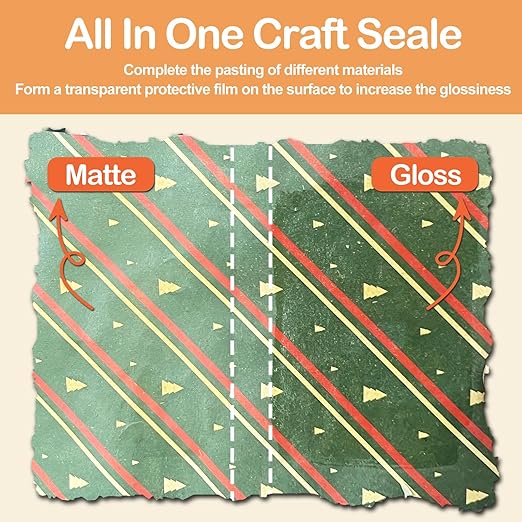 Crafts Sealer Gloss Matte Finish, 200ml+200ml All in One Craft Glue, and Finish - Image 4