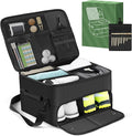 Golf Trunk Organizer for Car SUV with Shoe Compartment & Divider | 2-Layer Golf Storage Bag for Balls, Tees, Accessories | Waterproof Golf Locker Gift for Men, Dad, Golfers