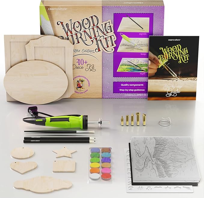 Craft Culture Beginners Wood Burning Kit - Image 8