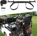Golf Cart Bag Holder Bracket for 2+2 Seater Golf Cart Rear Seat with 1 inch Sqaure Strut, No Drilling Golf Cart Rear Bag Holder Fits EZGO, Club Car, Yamaha Golf Carts
