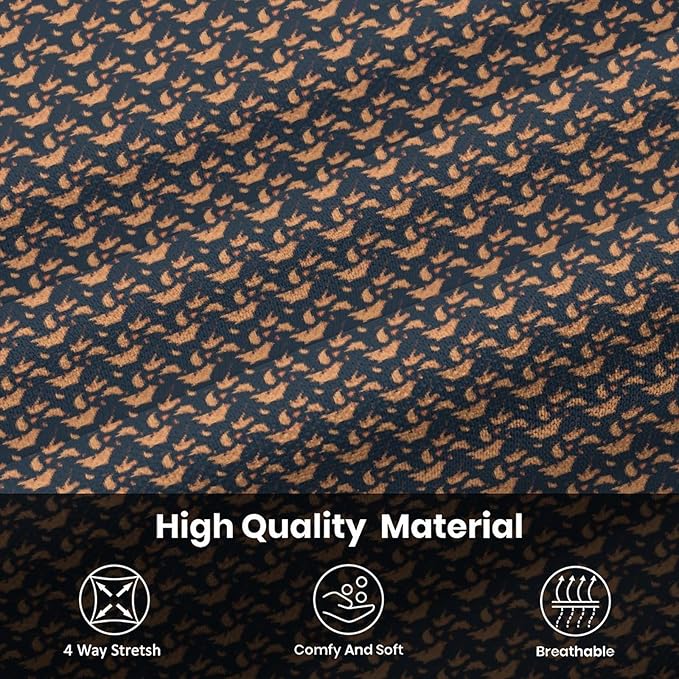 HUURAY Funny Golf Polos for Men Funny Print Short Sleeve Shirts Quick Dry Polo Shirts Hawaiian Shirt Performance Golf Outfits