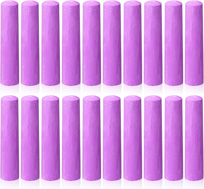 20 Pcs Sidewalk Chalks for Kids Non Toxic Jumbo Chalk for Party Gift Outdoor by Unknown