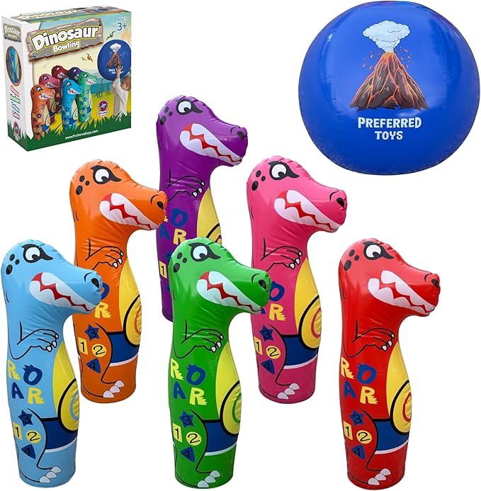 Inflatable Dinosaur Bowling Set - Image 8