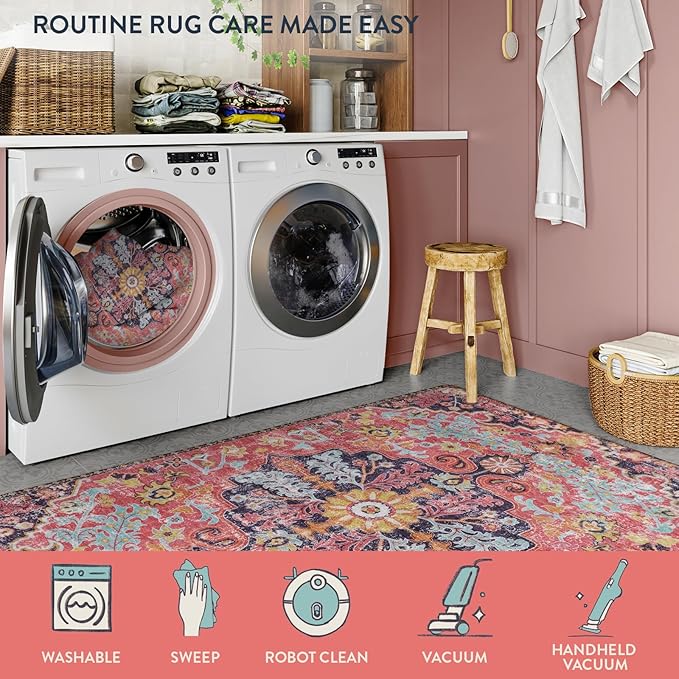 Lahome Bohemian Floral Medallion Runner Rug - Image 5