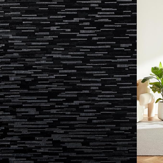Haton Blackout Window Film, Sun Light Blocking Frosted Privacy by HatonHomeDecor