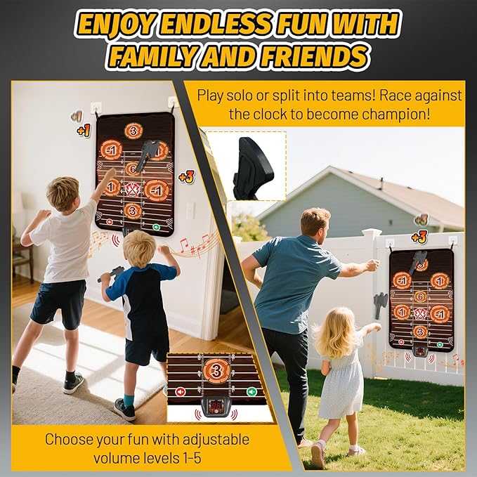 Axe Throwing Target Game Set, Electronic Scoring Throwing Game Toys Gifts - Image 3