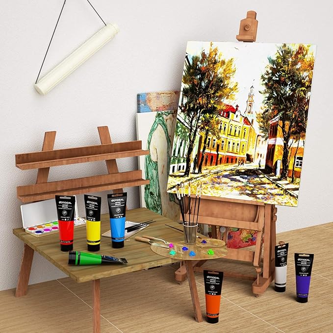GOTIDEAL Metallic Acrylic Paint Pearl Deep Brown Tubes Non Toxic Non Fading - Image 4