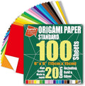 Standard 6 Inch One Sided 20 Colors 100 Sheets Square Easy Fold Premium by TAROSORIGAMISTUDIO