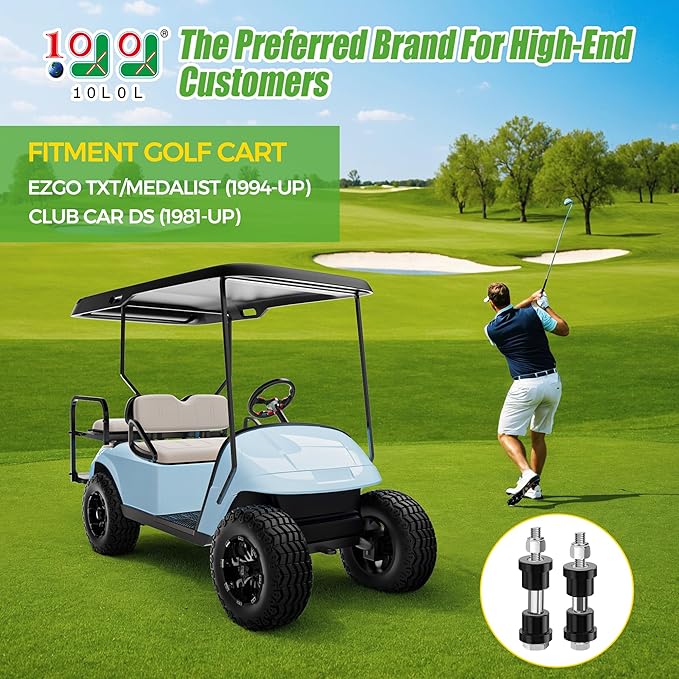 10L0L Golf Cart Rear Spring Bushing Kit for EZGO TXT & Medalist 1994-up, Club Car DS 1981-up