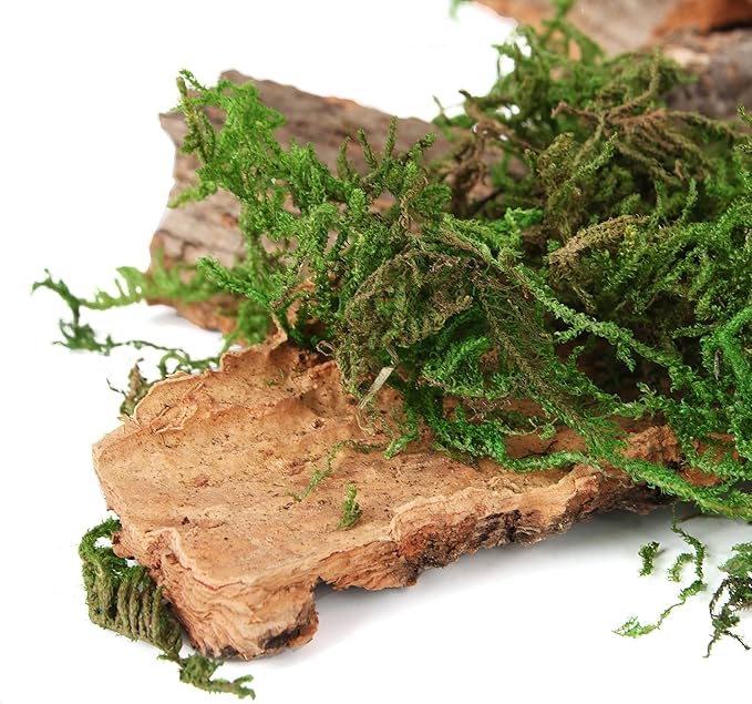 BYHER Fake Moss for Crafts, Tree Bark for Crafts, Floral Arrangements - Image 3