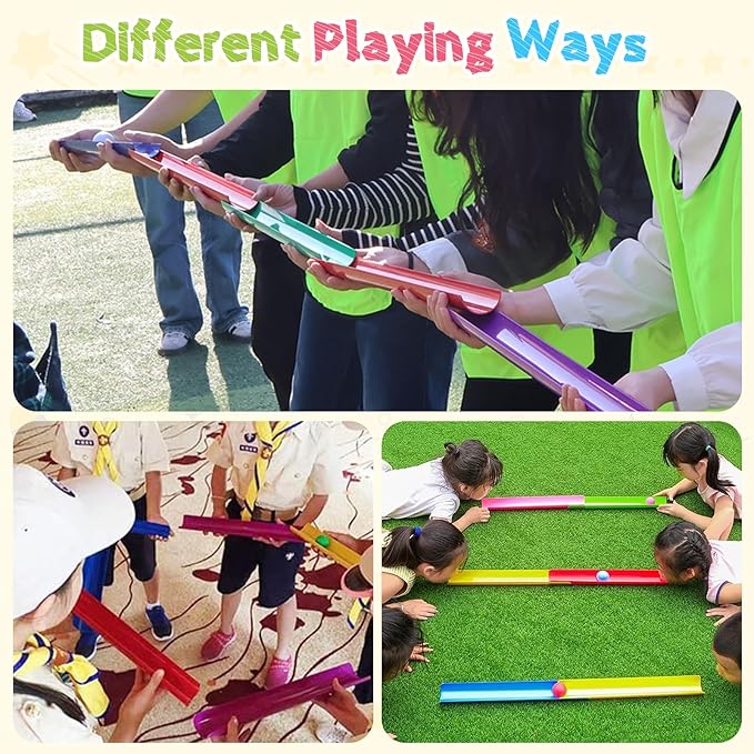 KINDEN Team Building Exercise Activities Pipeline Kit Group Games, Half Pipes - Image 5