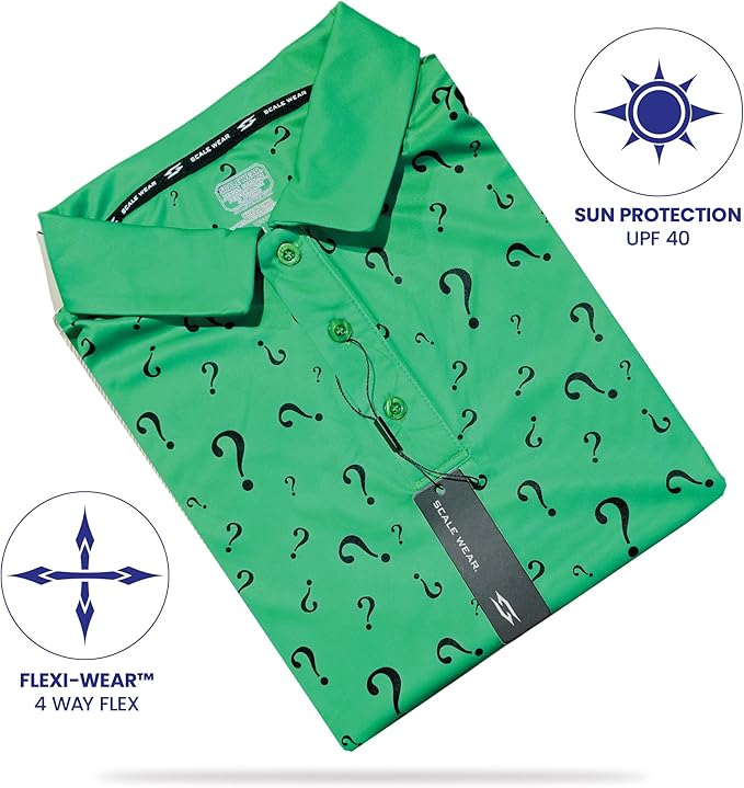 Funny Parody Golf Polo Shirt – Fun Movie Performance Quick Dry UPF Sun Protection Moisture Wicking Casual Wear Shocker Golf