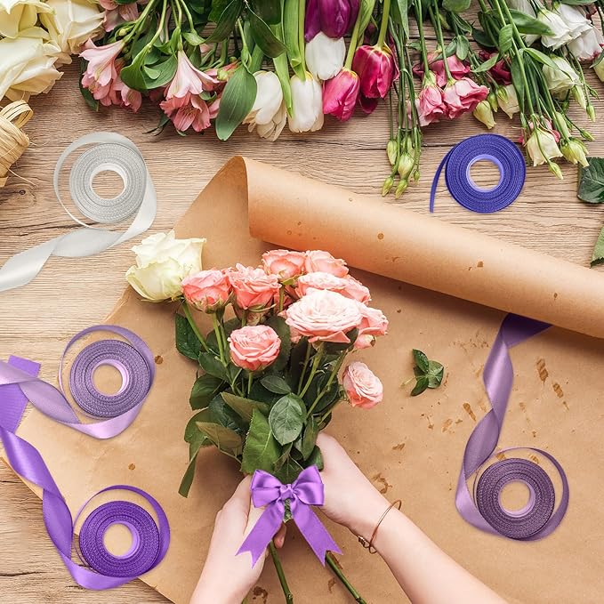 1-1/2 Inch Purple Satin Ribbons - Image 5