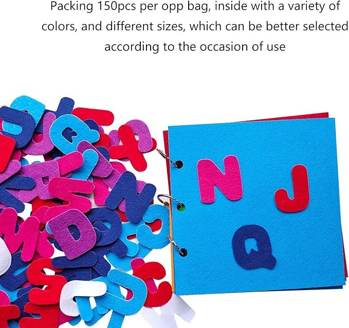 Letter Stickers, Felt Stickers for Kids, Felt Letters for Crafts, Craft - Image 6