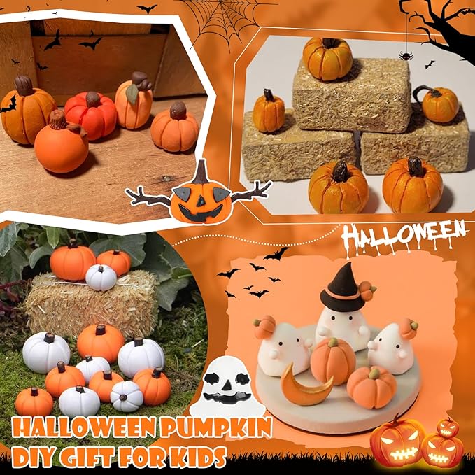 YOGFIT 36 Pack Halloween Pumpkin DIY Craft Clay Kit - Image 5