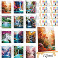Zhanmai 12 Pack Pre Drawn Canvas by Zhanmai