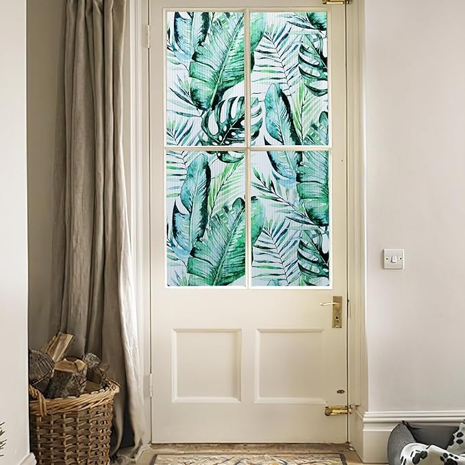 DKTIE Nature Pattern Rainbow Window Film Decorative Stained Glass Window Film - Image 7