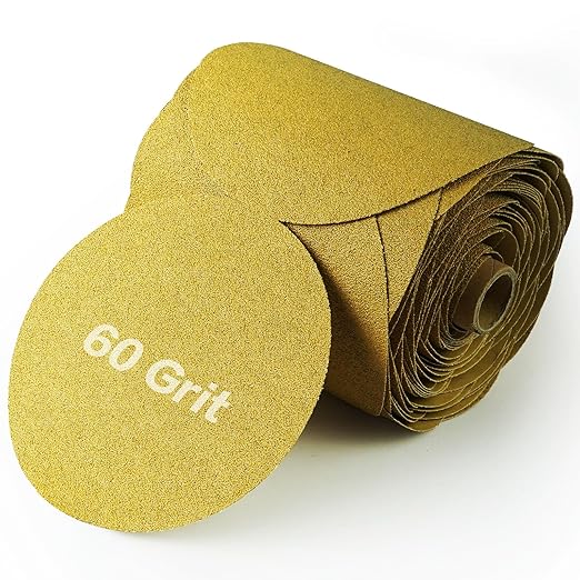 PSA Sanding Discs 6 Inch Adhesive Backed Sandpaper 100 Pack 60 Grit Self by Keeimp