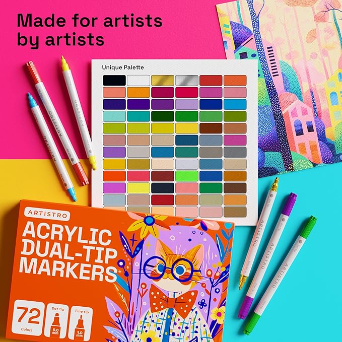 ARTISTRO Vibrant Acrylic Paint Markers - Image 5