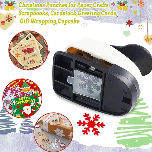 Snowflakes Punch for Crafting, 1 Inch Christmas Punch, Paper Punches for - Image 3