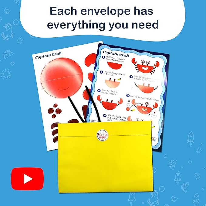 Craftikit® 20 Award-Winning Under The Sea Toddler Arts and Crafts - Image 7