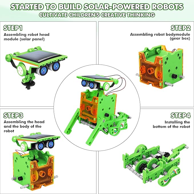 Bottleboom STEM 13-in-1 Education Solar Power Robots Toys - Image 4