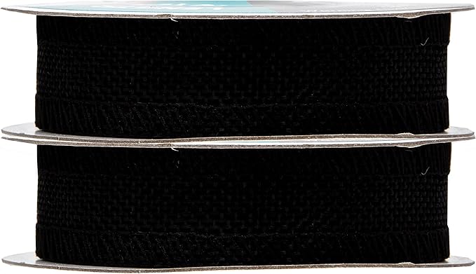 Mandala Crafts Black Burlap Ribbon 1 Inch Wide Jute Ribbons - Image 2