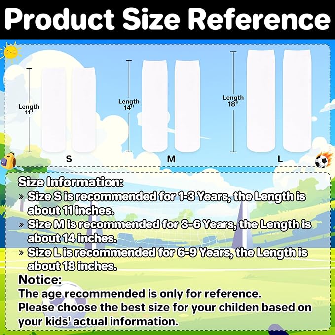qikqik Toddler Soccer Socks Kids Soccer Socks Boys Baseball Sock Youth Football Sock Girls Softball Accessories Team Sports