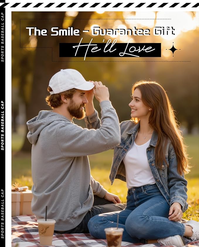 Zando Unisex Classic Baseball Caps Adjustable Sports Hats Outdoors Cotton Baseball Hat Cute Preppy Hat Golf Running Dad Hat