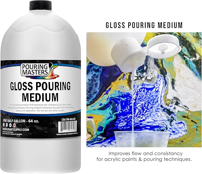 U.S. Art Supply Professional Gloss Pouring Medium 64oz - Image 2