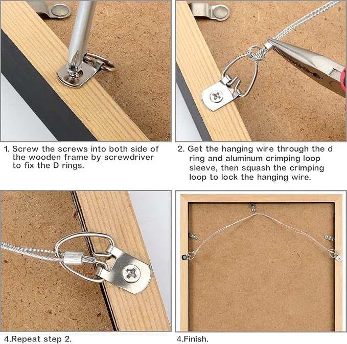 Picture Hanging Wire Kit, 100 FT Braided Hanging Wire, - Image 6
