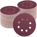 100 PCS 5 Inch Sanding Discs 1200 Grit, Round Hook and Loop Sandpaper by POTUINOM