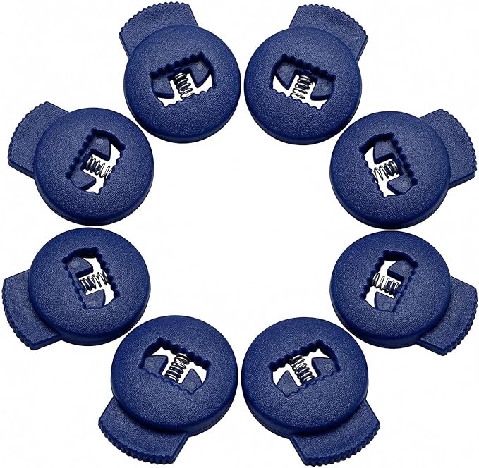 Glove Locks, 8-Pack Baseball/Softball Glove Lace Locks – Vibrant Colors, No Retie Knots, Spring-Lock Tech, Durable Design.