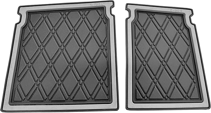 Xtreme MATS Dash Mat Compatible with EZGO RXV Golf Carts - Double Diamond Rubber Liner for GolfCar Cubbys and Dashes - Fits RXV Factory Dash - Golf Cart Accessory (Grey Trim, EZGO RXV)