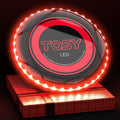TOSY Flying Disc - 108 RGB Multicolor or 36 Monocolor LEDs, Super Bright, Smart Modes, Easter Basket Stuffers Gift, Camping Toy for Kid/Teen/Adult, Auto Light Up, Rechargeable, Waterproof, 175g
