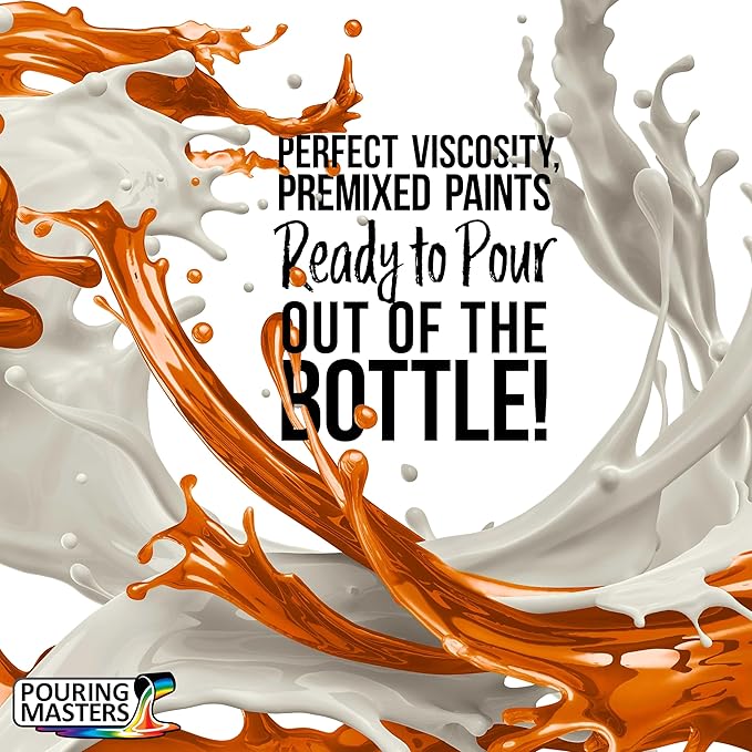 Pouring Masters Blaze Red/Gold Iridescent Special Effects Acrylic Pouring Paint - Image 2