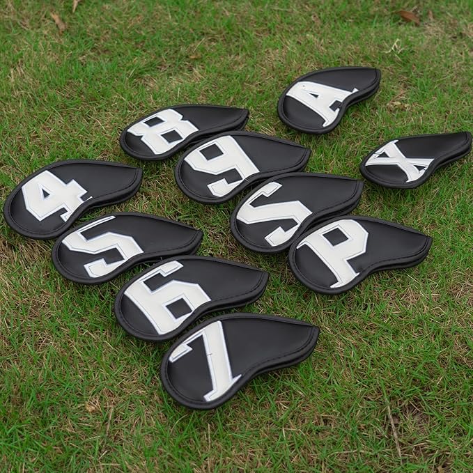 Craftsman Golf Magnetic Iron Headcovers Protective Cover with Large No. Available for Customize Name