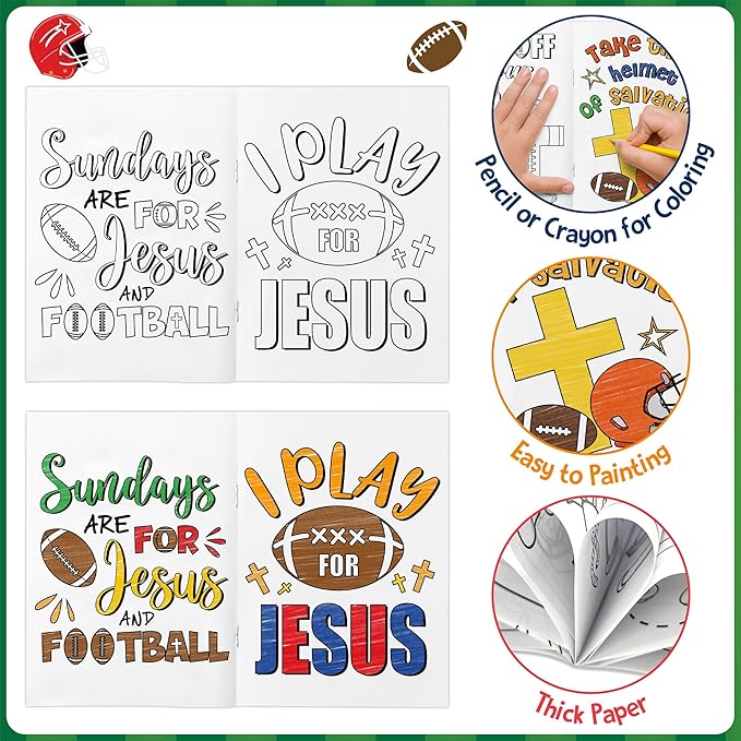 JAPBOR Football Coloring Books for Kids - Image 4