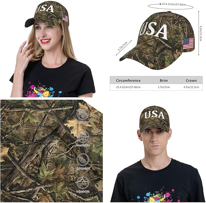 USA Flag Baseball Cap American Patriotic Trucker Hat Father Dad Mother Mom Adjustable Sportswear Hat for Men Women Adults