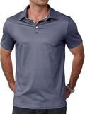 Men's Golf Polo Shirts Short Sleeve Moisture Wicking Dry Fit Performance Print Patterns Collared Polo Shirt