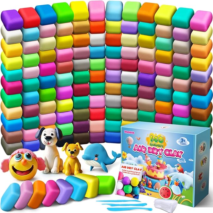ESSENSON Air Dry Clay 140 Colors, Modeling Clay by ESSENSON