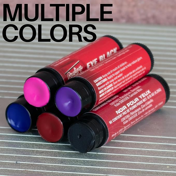 Rawlings | Eye Black Stick | Retractable Tube/Glare Reduction | Adult & Youth Baseball/Softball | Blue